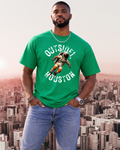 Outside!Houston Signature Heavyweight Tee (KELLY GREEN)
