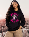 Outside!Houston Premium 9oz Hoodie (BLACK & PINK)