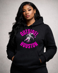 Outside!Houston Premium 9oz Hoodie (BLACK & PINK)
