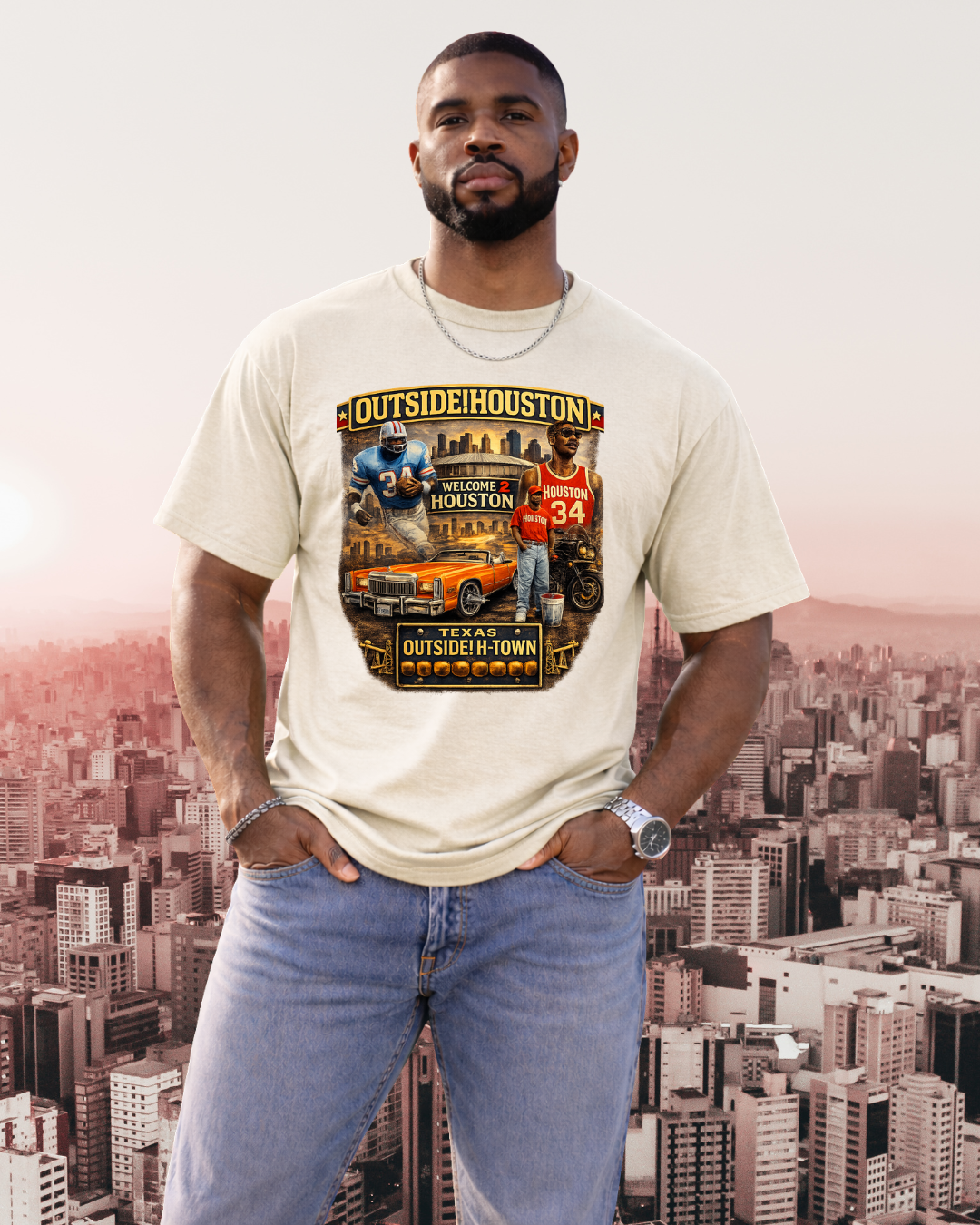 The Welcome 2 Houston tee (Cream)