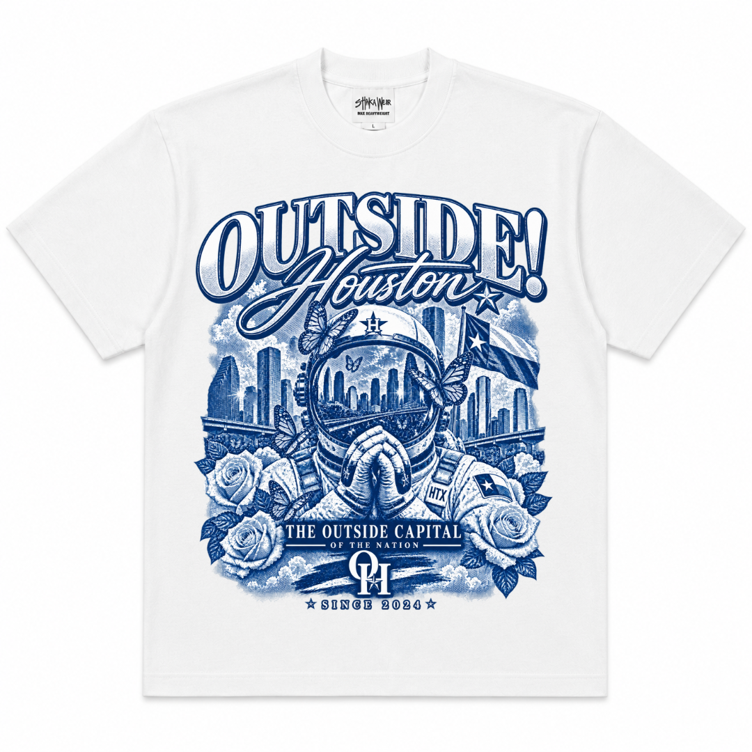 Outside!Houston-The Ascension Tee (Blue)