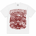Outside!Houston-The Ascension Tee (Mono Dark Red)