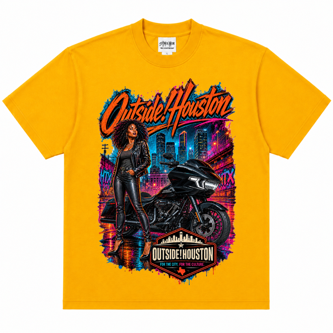 Outside!Houston-Harley Nights Tee