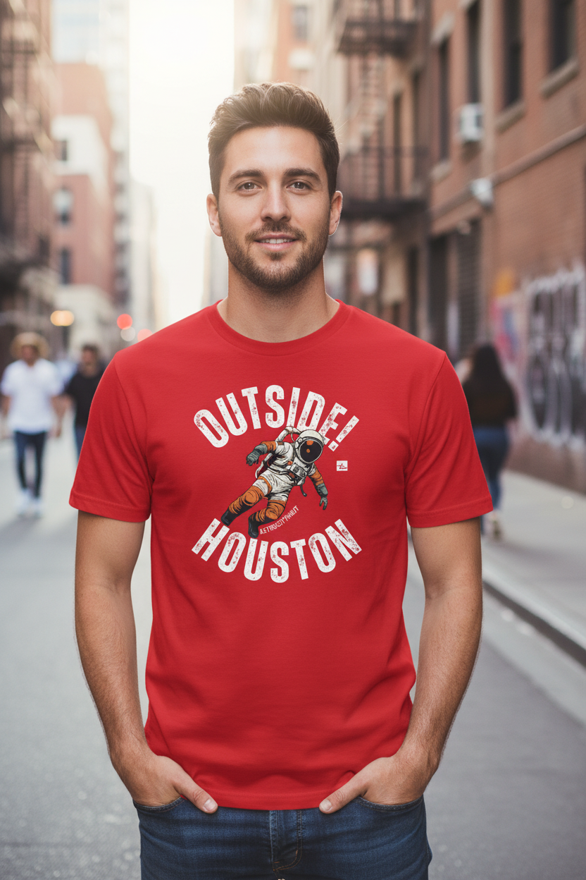 Outside! Houston Signature Tee (RED)