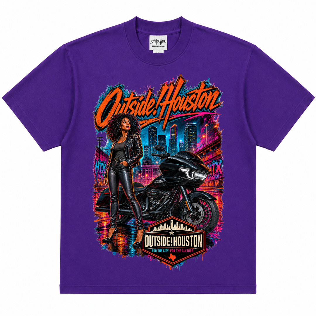 Outside!Houston-Harley Nights Tee