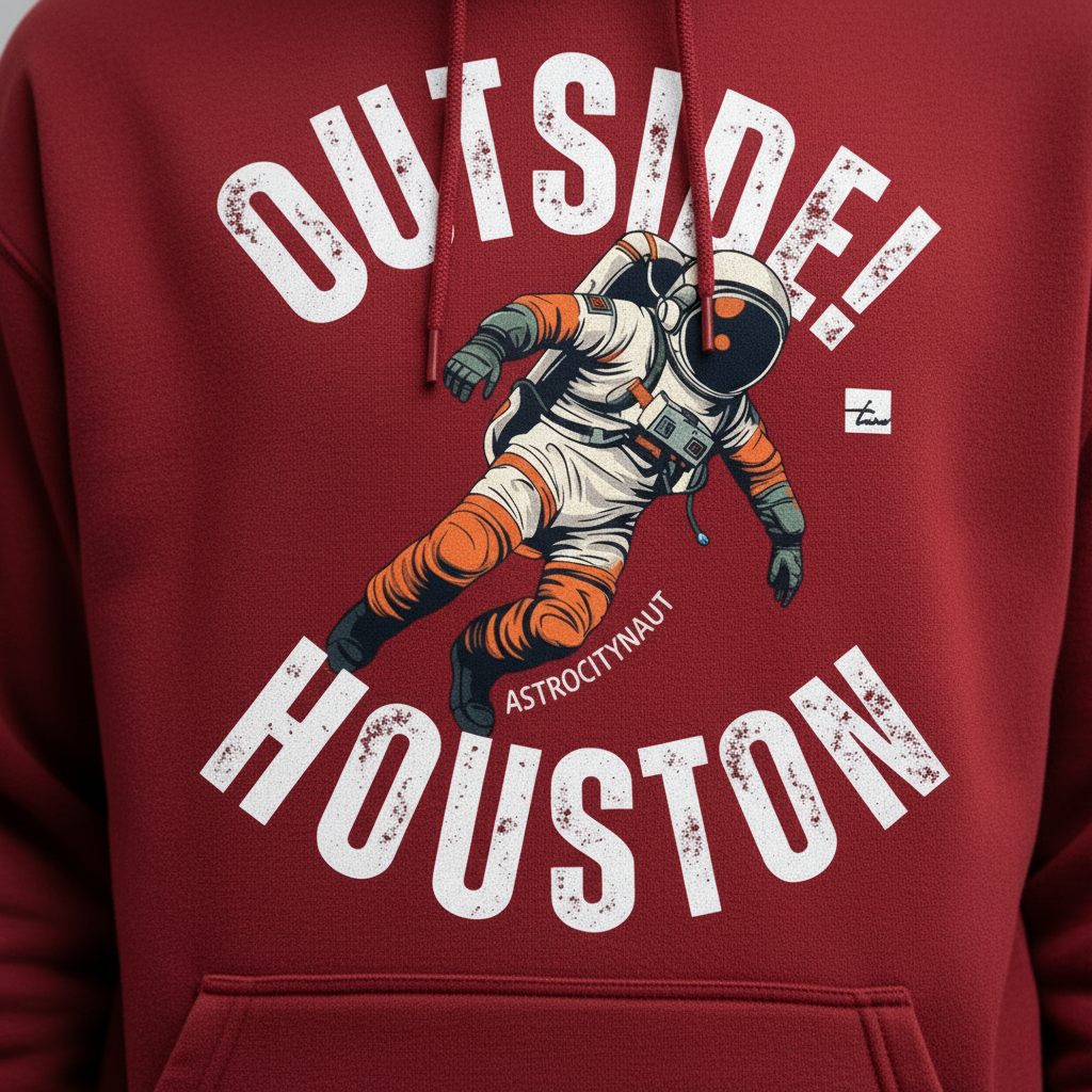 Outside!Houston Premium 9oz Hoodie (RED)