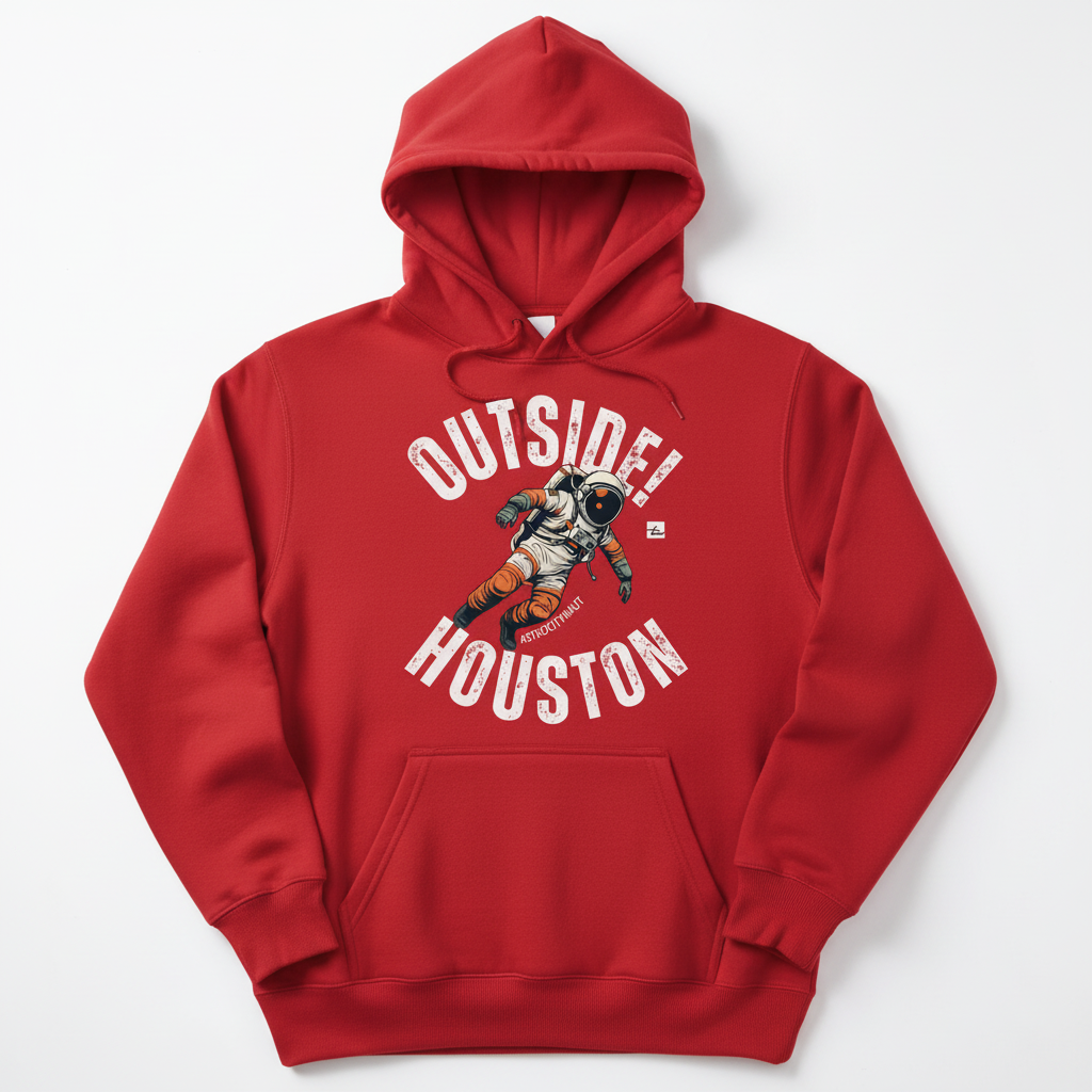 Outside!Houston Premium 9oz Hoodie (RED)