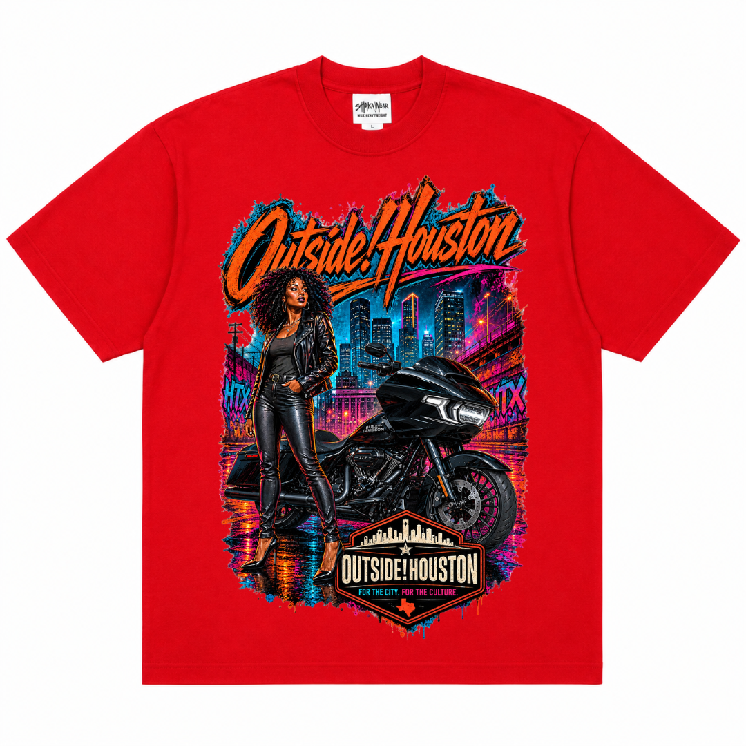 Outside!Houston-Harley Nights Tee