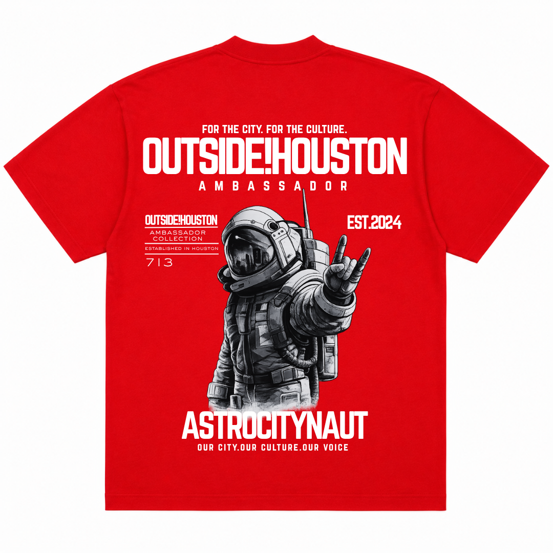 Outside!Houston "Ambassador" Astrocitynaut Heavyweight Tee