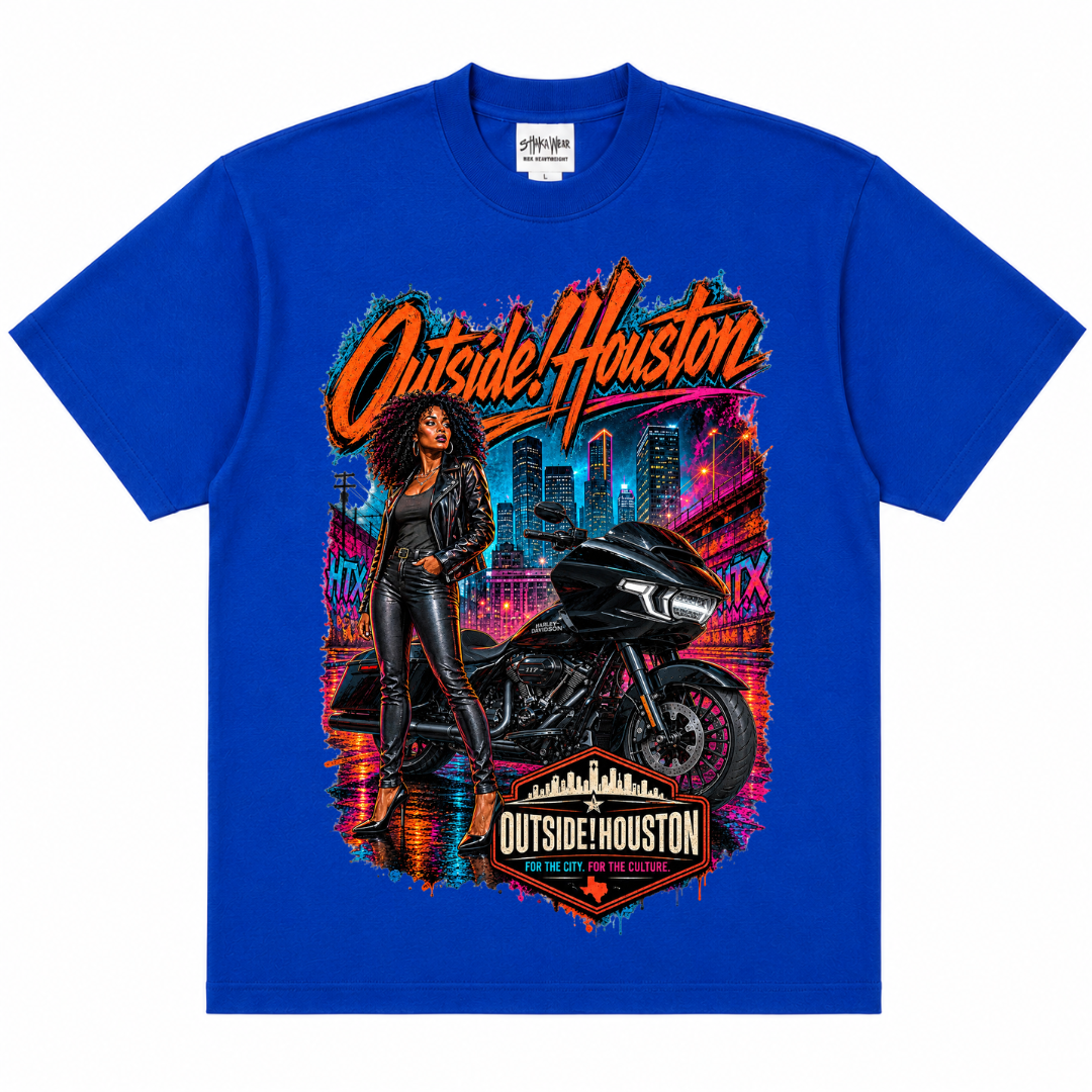 Outside!Houston-Harley Nights Tee