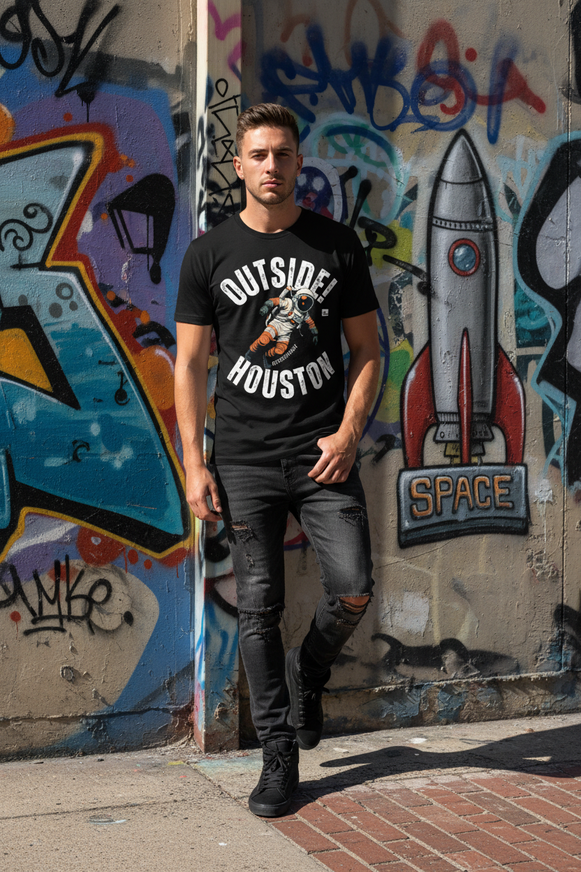 Outside!Houston Signature Tee (BLACK)