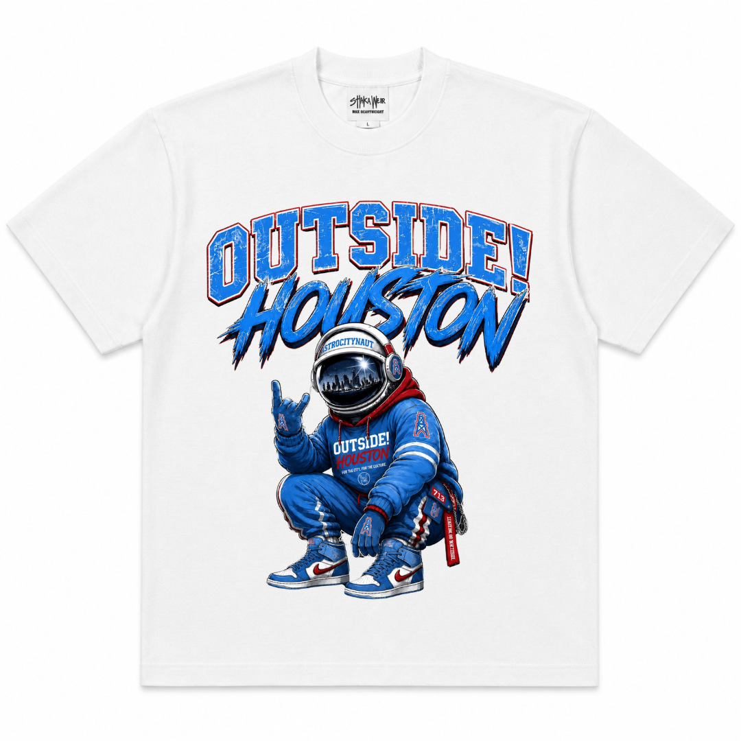 Outside!Houston-Luv Ya Blue "Astrocitynaut" Tee