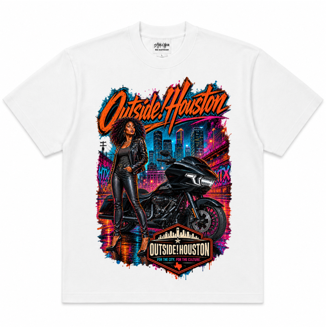 Outside!Houston-Harley Nights Tee